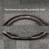Real Carbon Fiber Steering Wheel Overlay for 2024+ Tesla Model 3 Highland & 2025+ Model Y Juniper (1x1 Plain Weave Available)