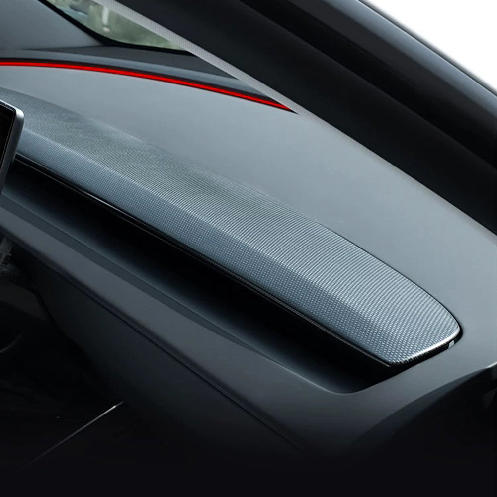 Plain weave Carbon Fiber Dashboard for Tesla Model 3 Highland / Model Y Juniper