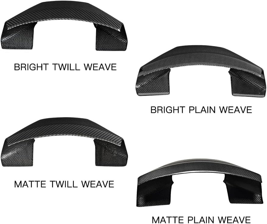 Real Carbon Fiber Steering Wheel Trim Cover for 2024+ Tesla Model 3 Highland & 2025+ Model Y Juniper (1x1 Plain Weave & 2x2 Twill Weave)