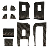 Full kits Glossy Carbon Fiber Window Switch Trim Covers for Model Y Juniper – white background product shot