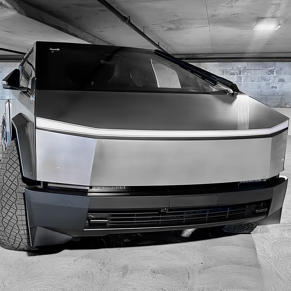 Real Carbon Fiber Tesla Cybertruck Wheel Fairings (Mud Flaps) Overlay