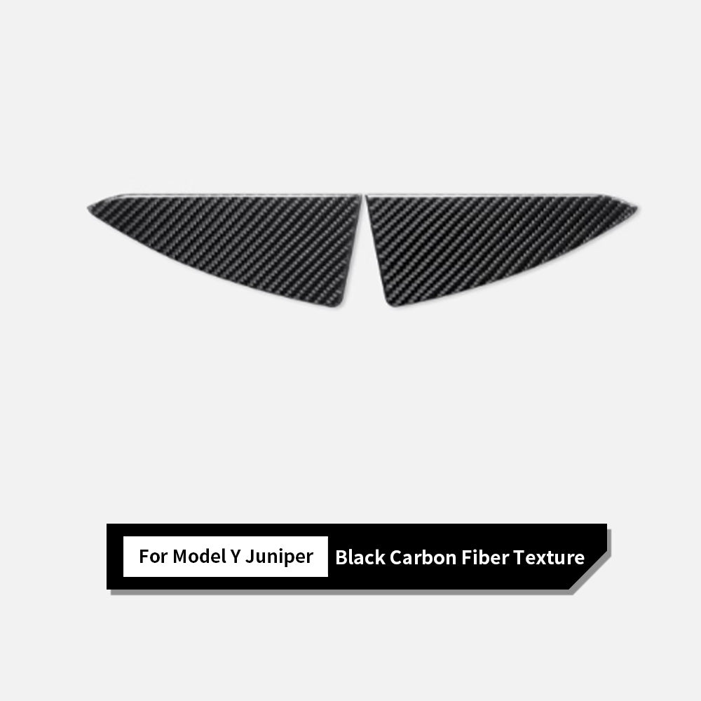 Black Carbon Fiber Trunk Trim Cover for Tesla Model 3 Model Y Juniper
