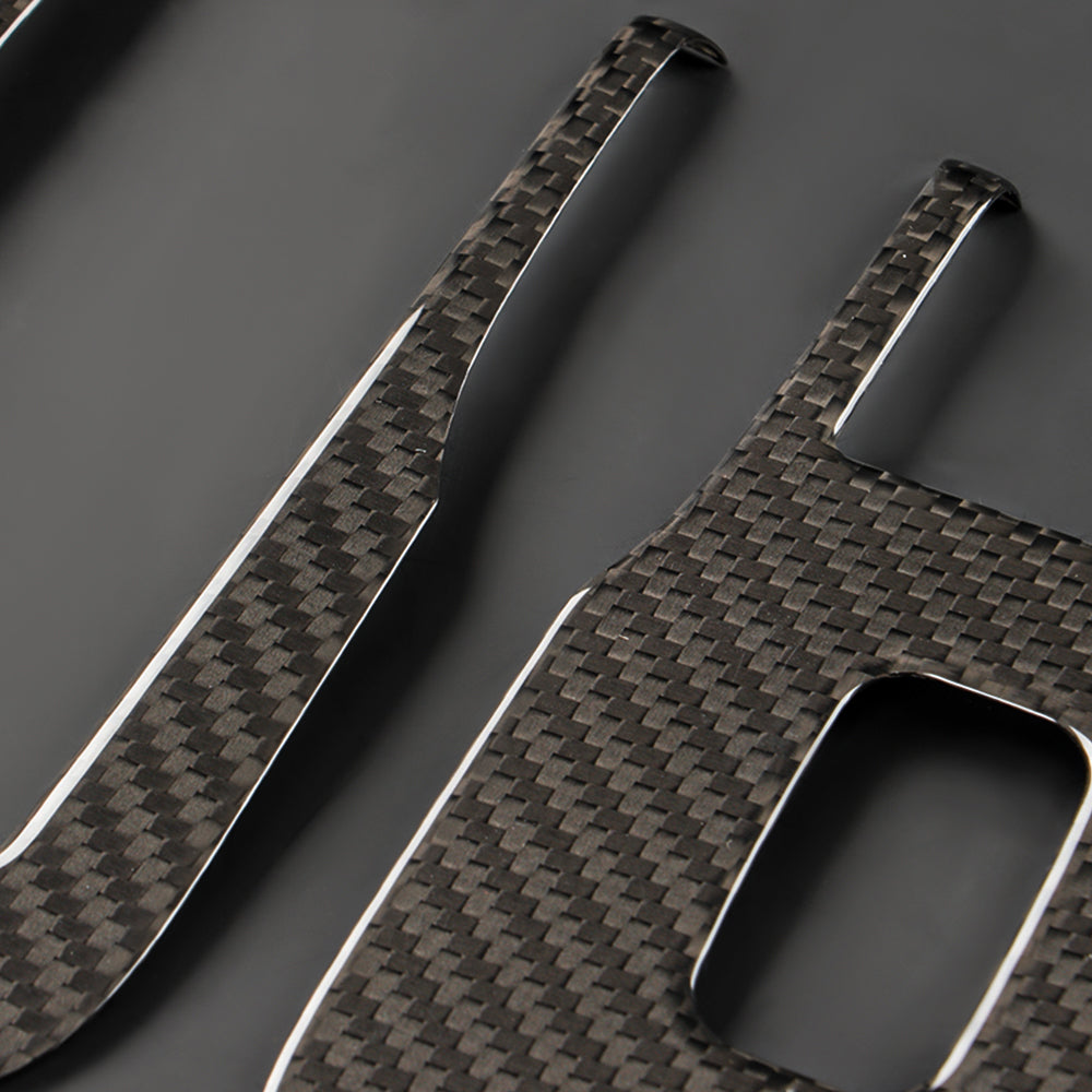 Real Carbon Fiber Window Switch Trim Cover for New Model Y Juniper (LHD & RHD Compatible)