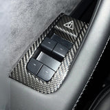 Real Carbon Fiber Window Switch Trim Cover for New Model Y Juniper (LHD & RHD Compatible)