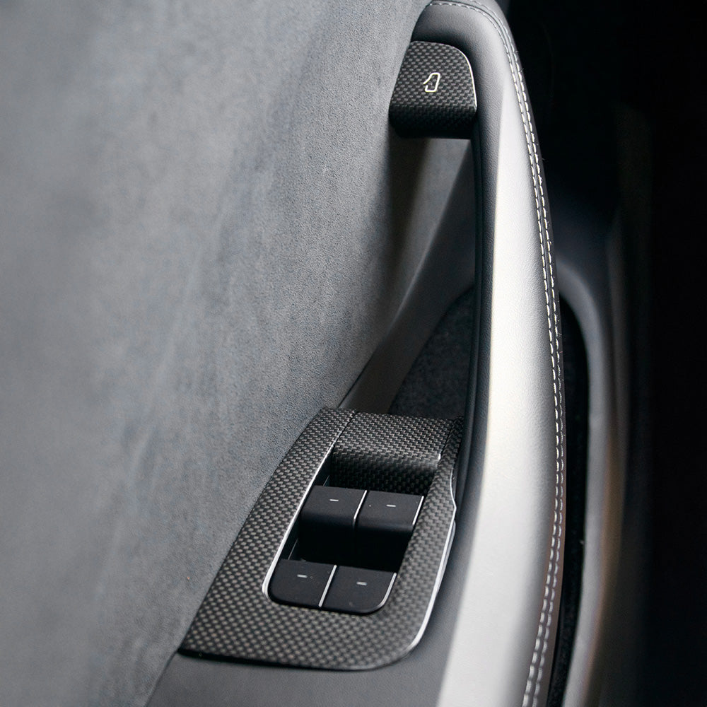 Carbon Fiber Window Switch Covers for Model 3 Highland 2024+