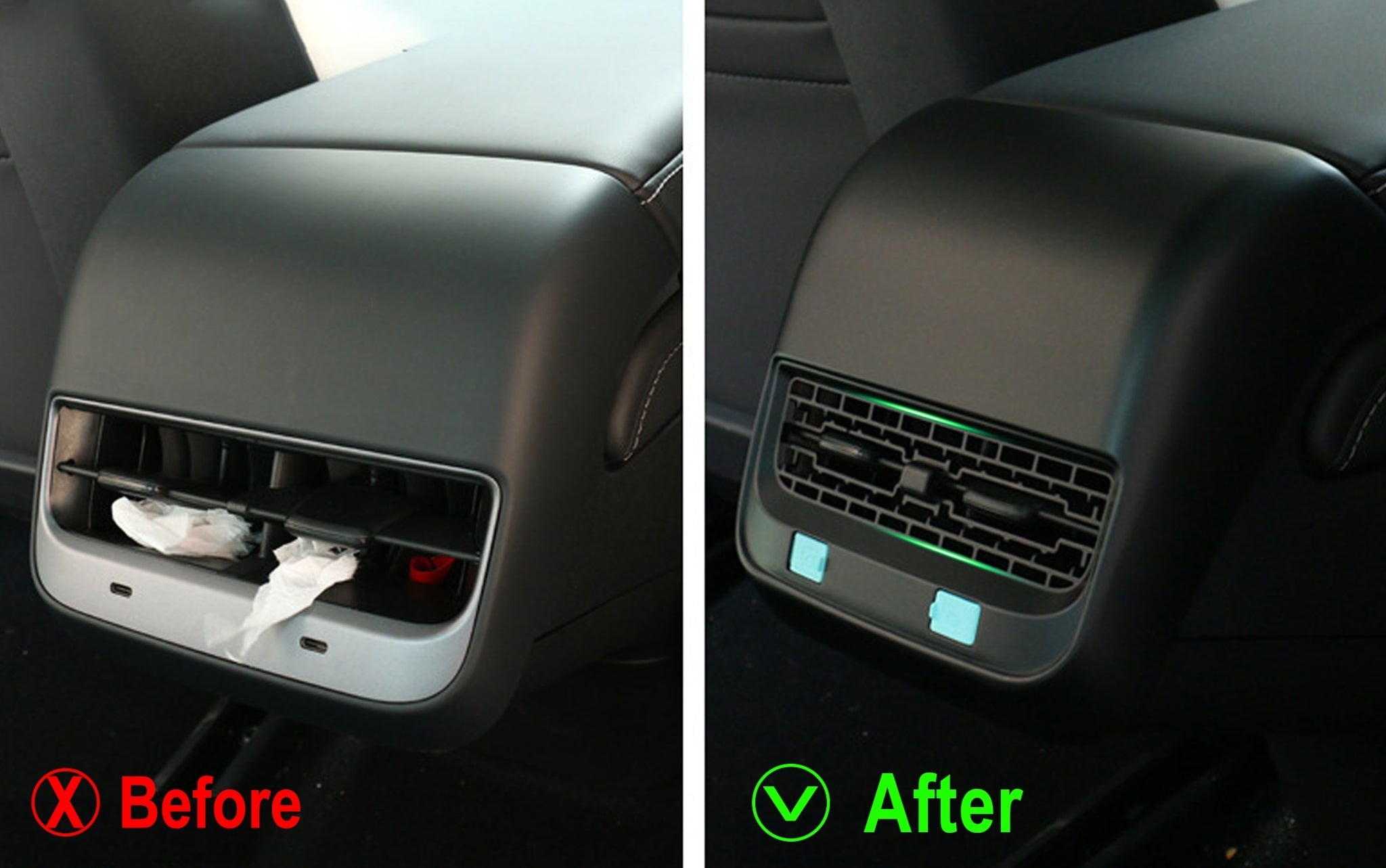 Tesla Model 3 & Model Y Outlet Cover – Durable ABS with 3M Tape, Prevents Debris and Rattling