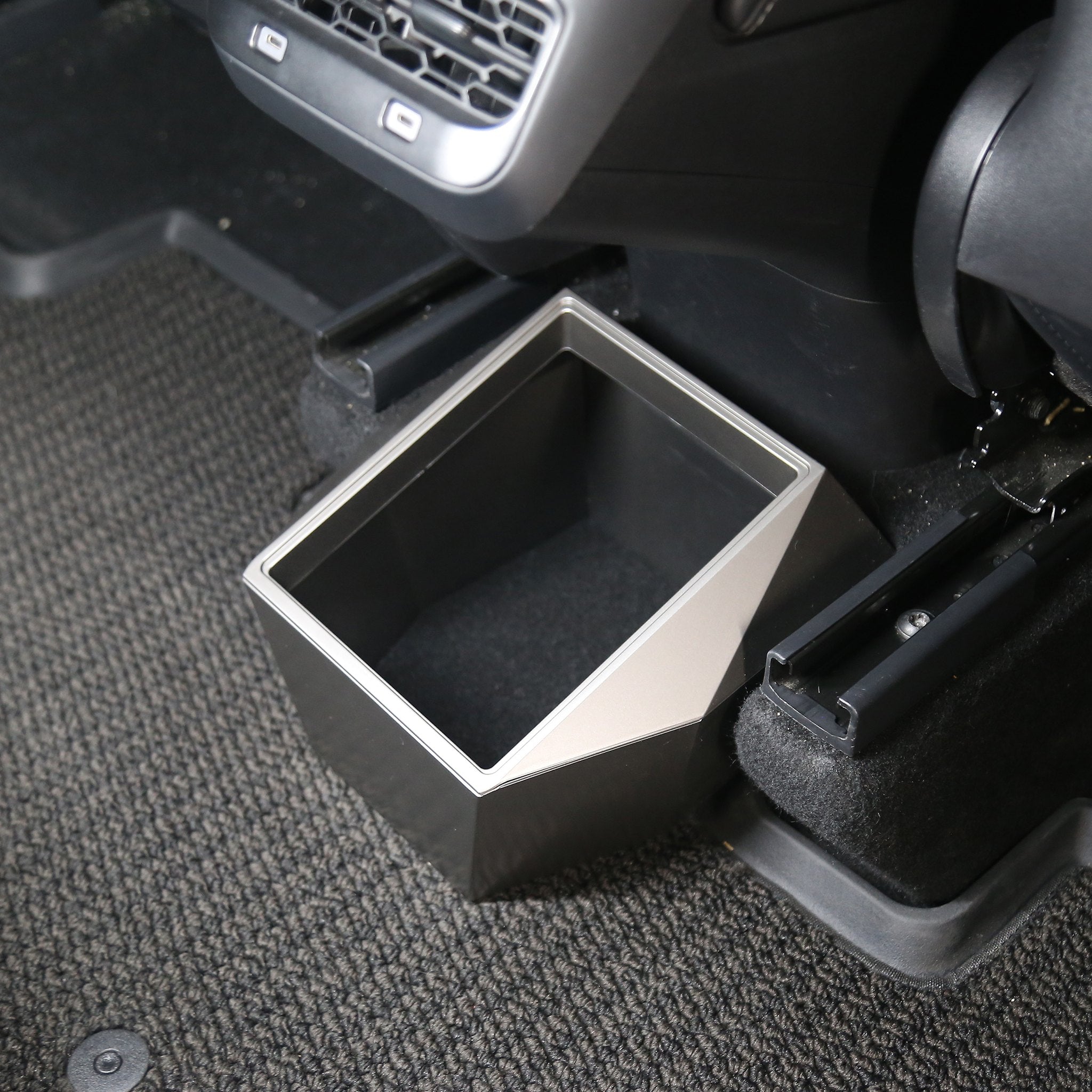 Rear Center Console Organizer Storage Box For Tesla Model Y - Cybertruck Style