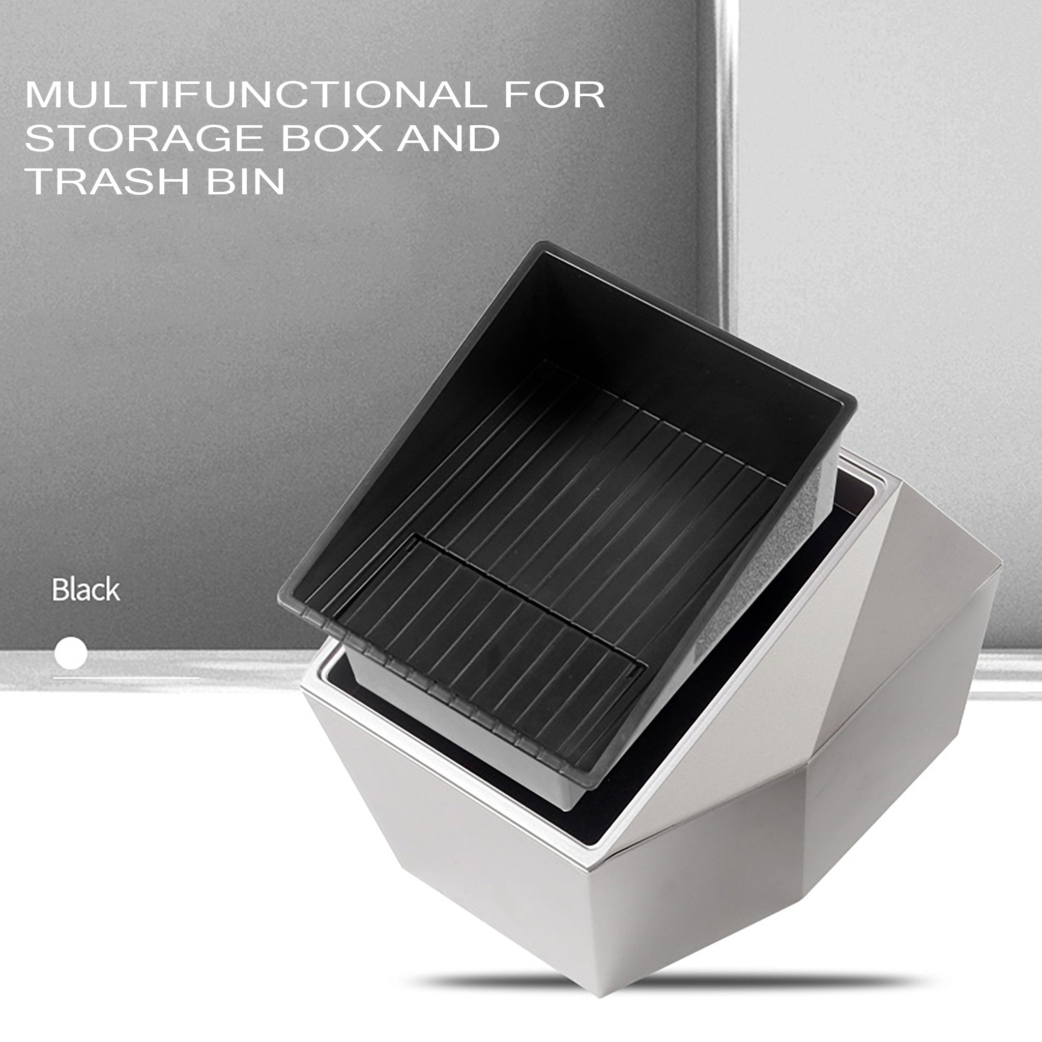 Rear Center Console Organizer Storage Box For Tesla Model Y - Cybertruck Style