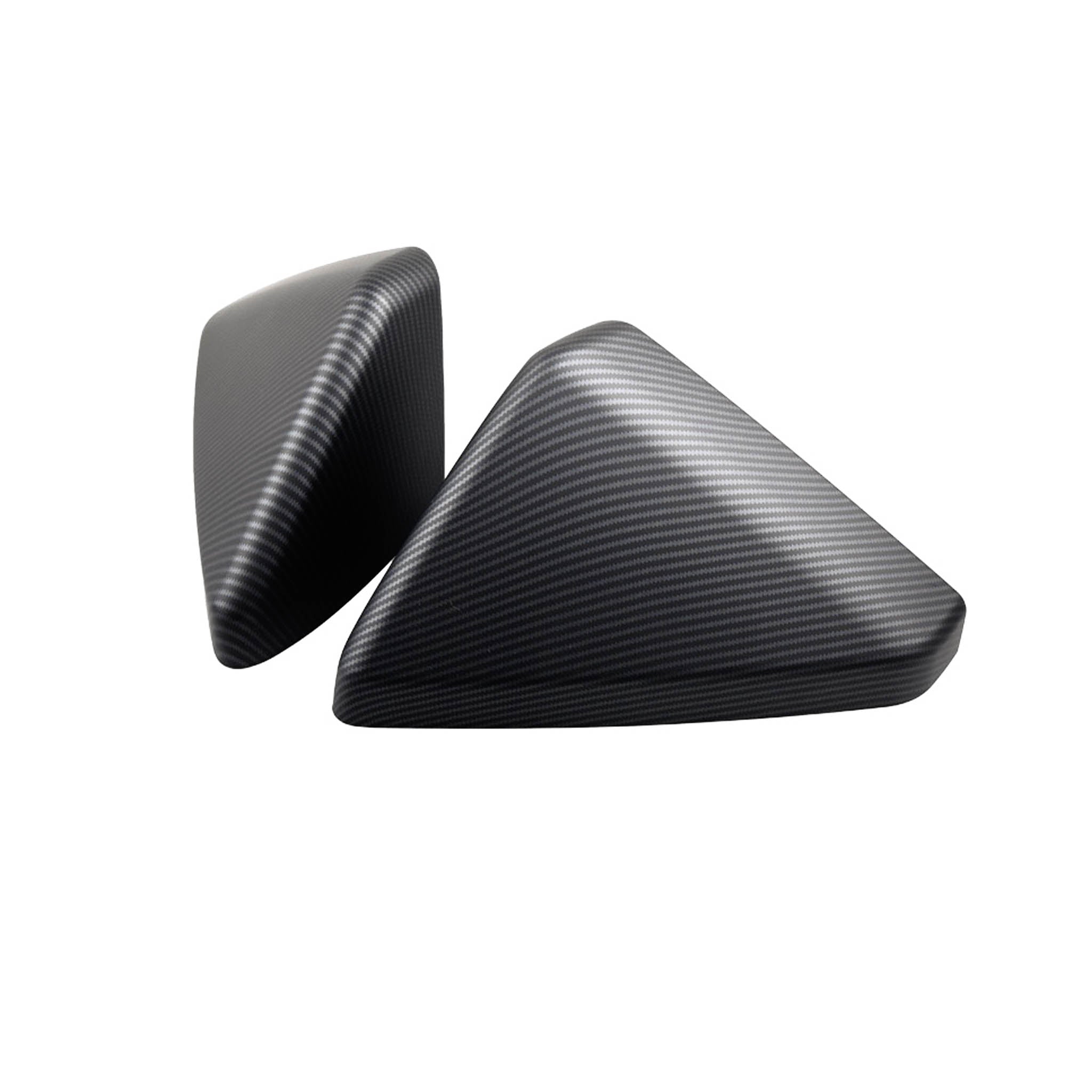 Carbon Fiber Rear Mirror Caps for Tesla Cybertruck (ABS Plastic)