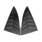 Matte finish Carbon Fiber Rear Side Quarter Window Louvers For Tesla Model 3