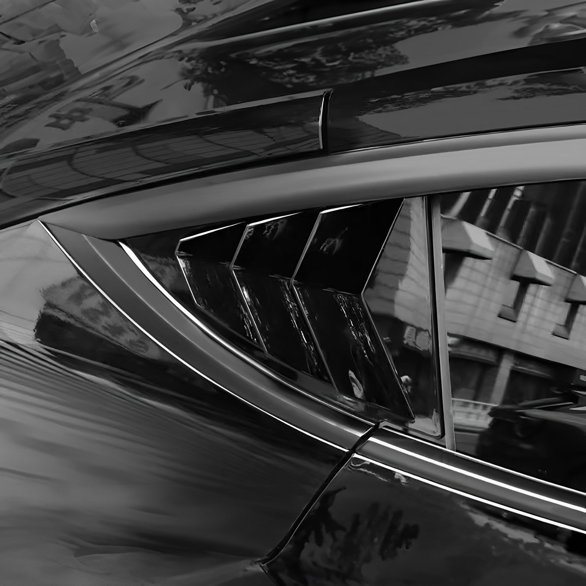 Rear Side Window Louvers For Tesla Model Y by Teego