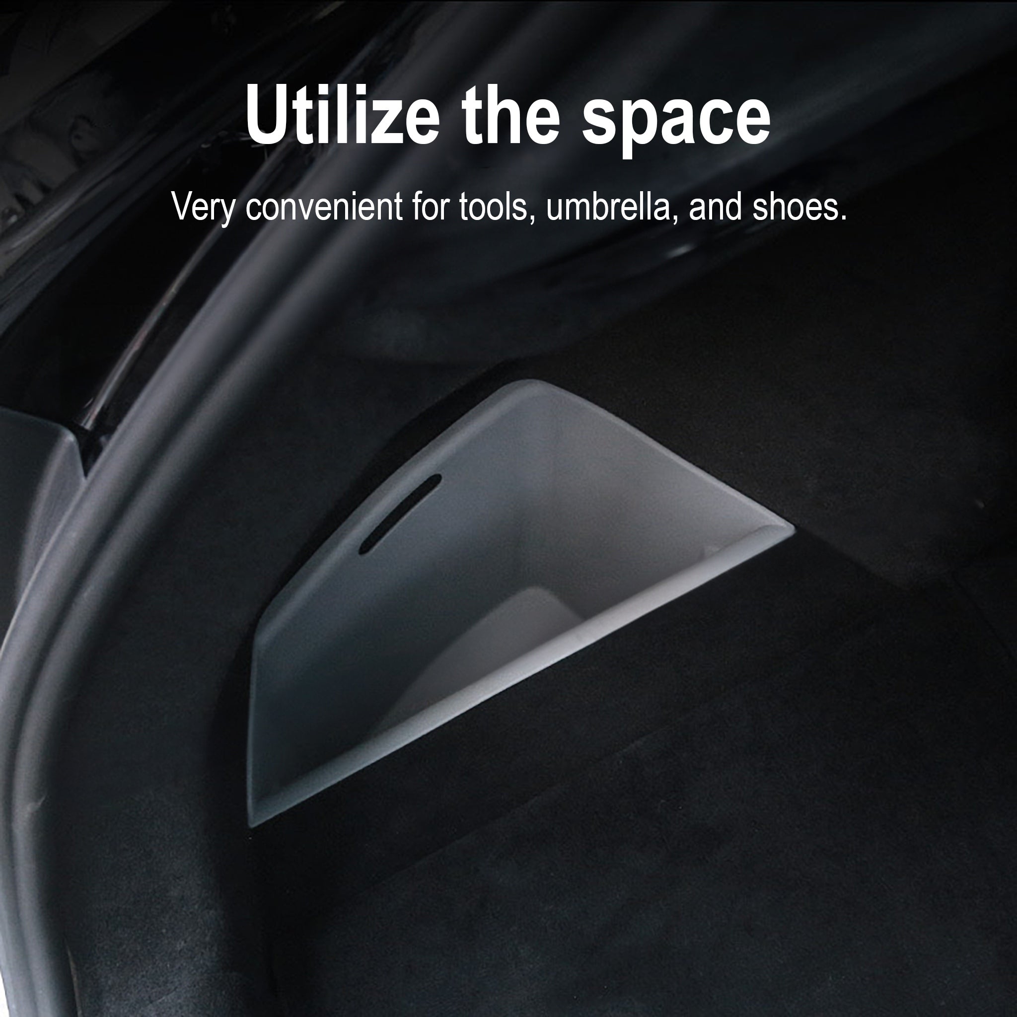 Rear Trunk Side Storage Box for Tesla Refreshed Model S 2021-2026