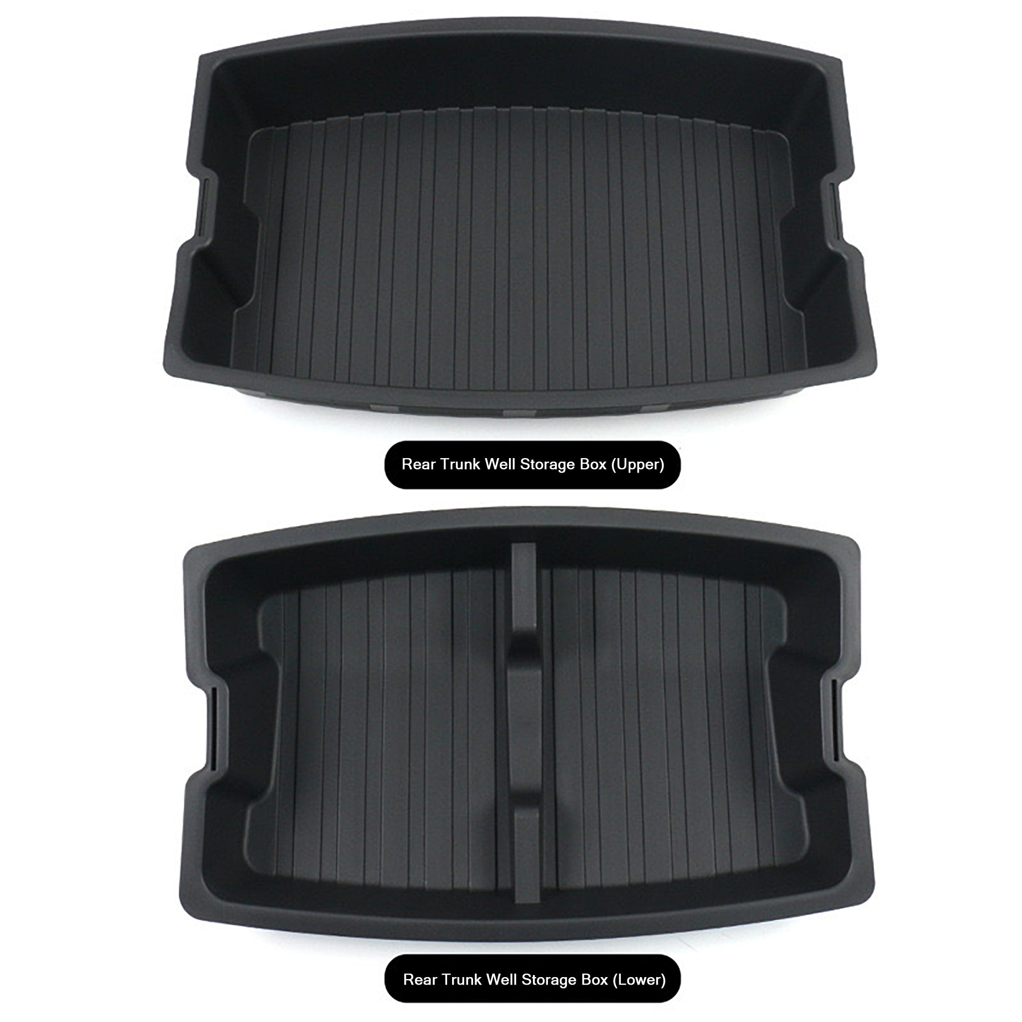 Rear Trunk Well Storage Organizer Boxes for Tesla Model 3 Highland 2024+