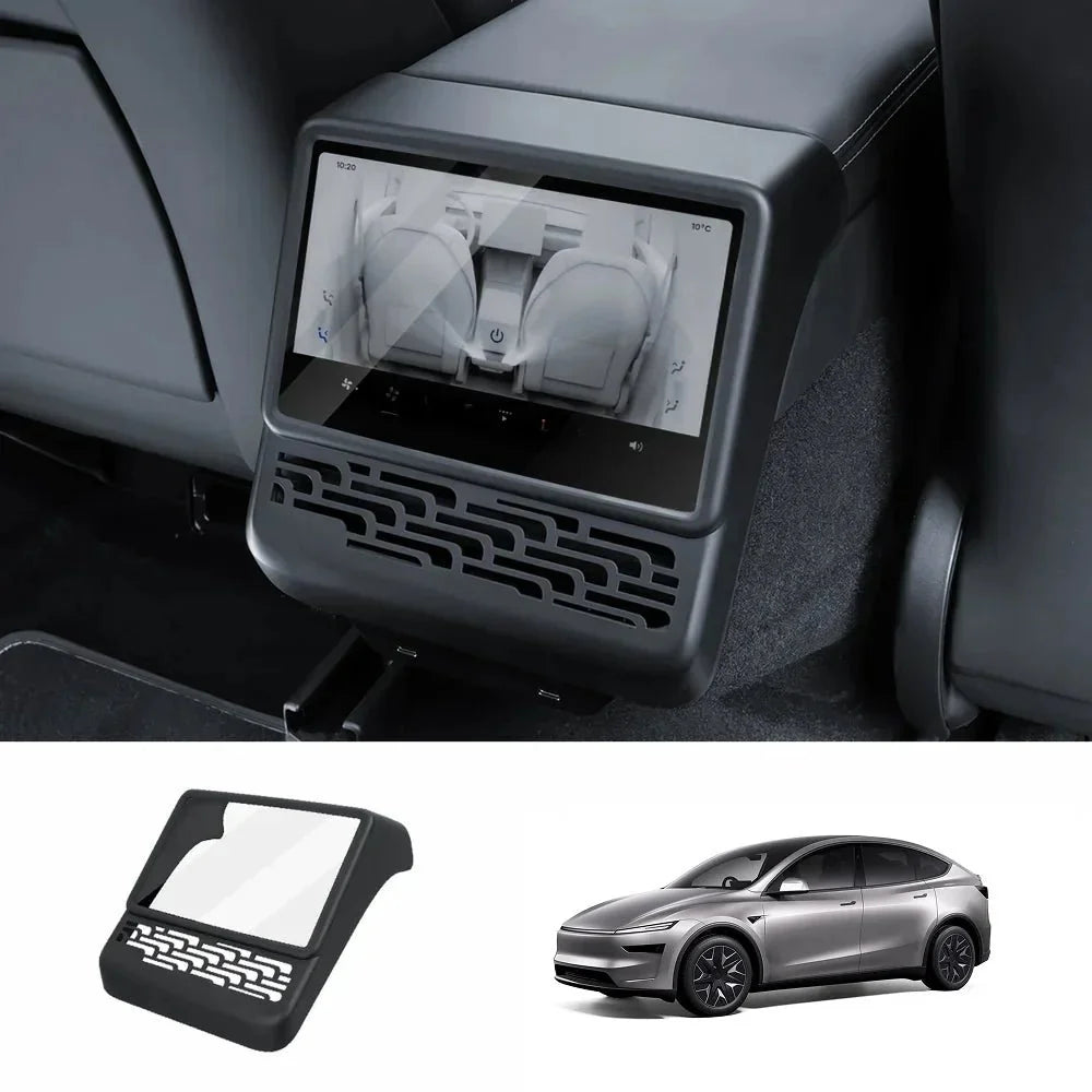 All-in-One Central Screen Tempered Glass & Frame Cover for Tesla Model YL 2026+