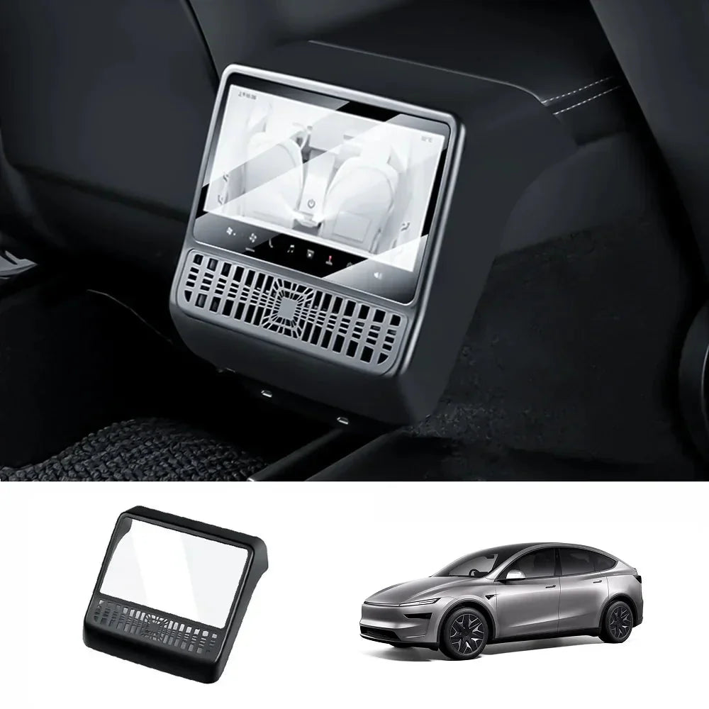 All-in-One Central Screen Tempered Glass & Frame Cover for Tesla Model YL 2026+