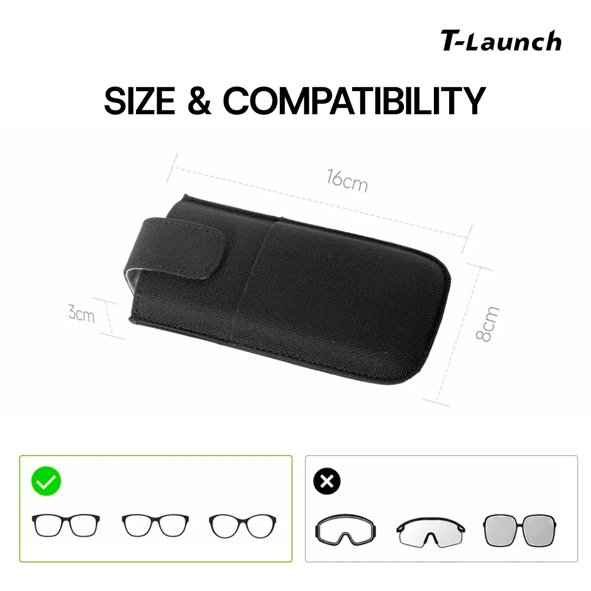 TESSGO Magnetic A Pillar Glasses Holder for Model 3 Model Y and Model YL 2021–2024