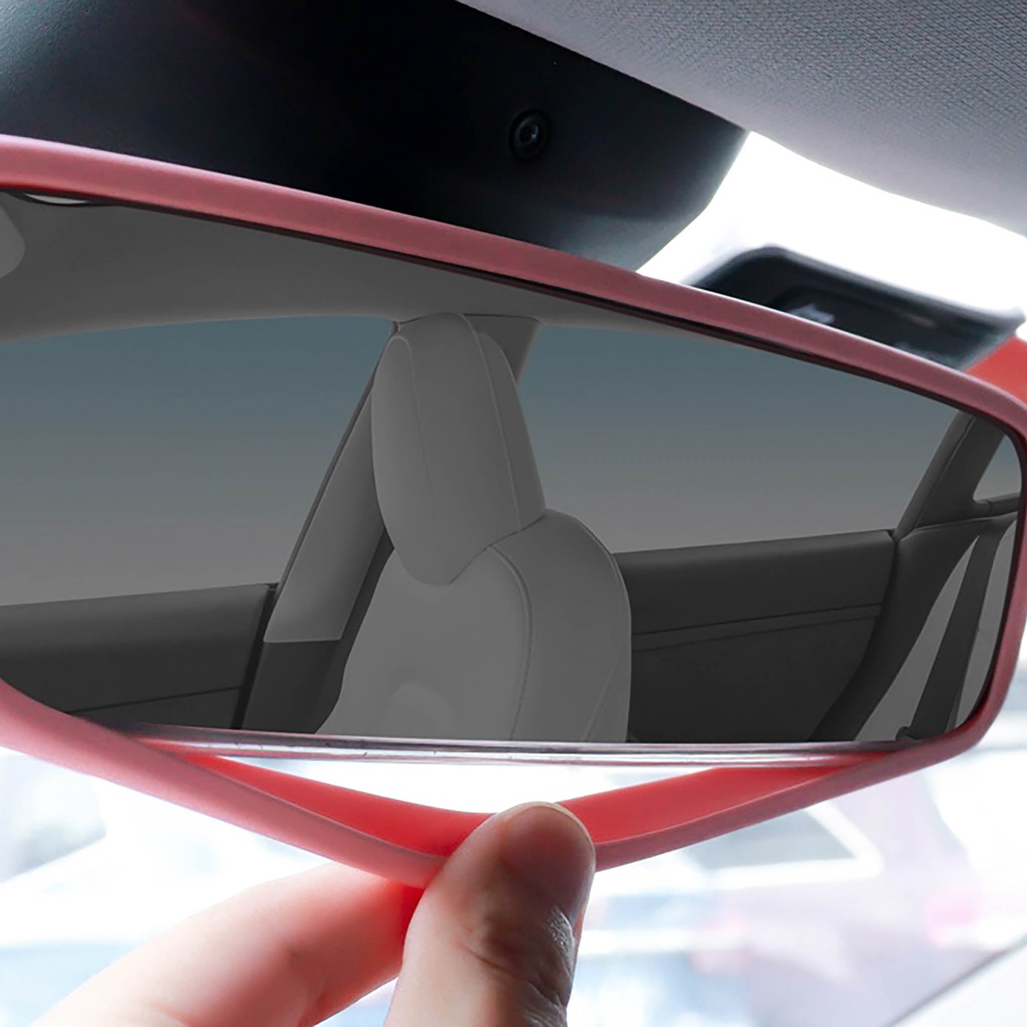 Premium Silicone Screen & Rearview Mirror Frame Protector for Tesla Model 3 & Y – Scratch & Impact Resistant