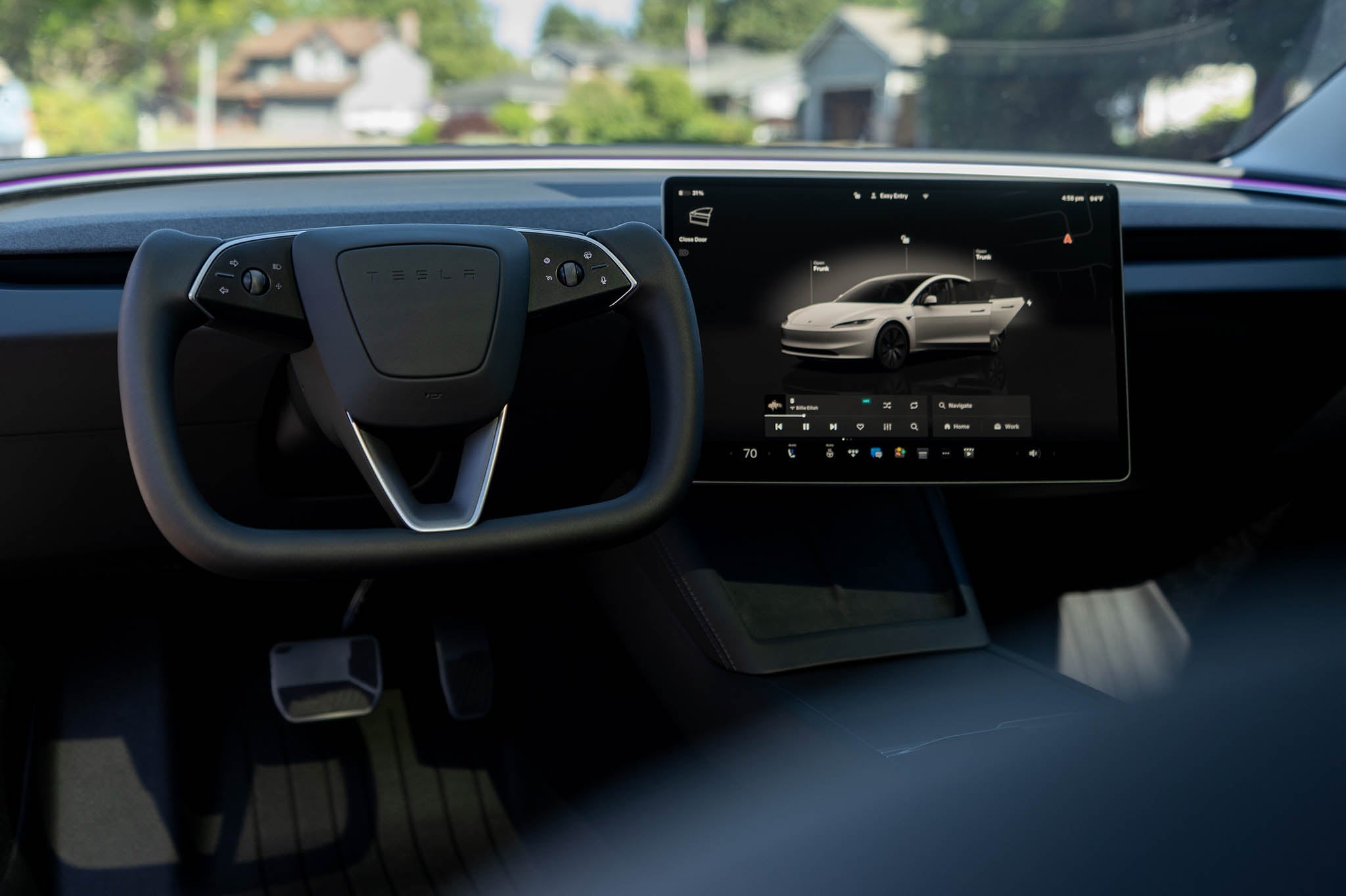 2024+Tesla Model 3 Highland Yoke Steering Wheel
