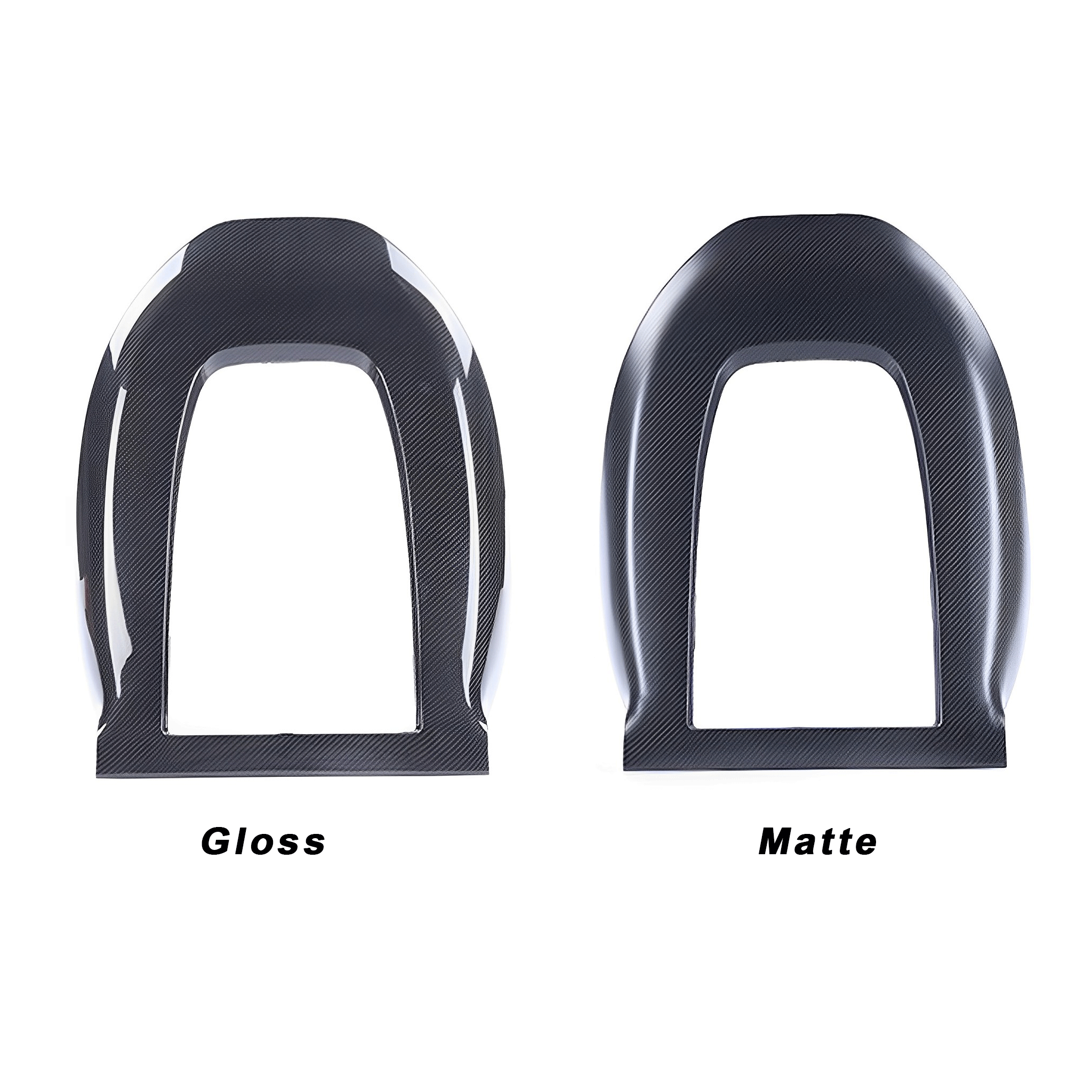Premium Authentic Carbon Fiber Seat Back Covers for Tesla Model 3 & Model Y – Sporty & Sleek Style