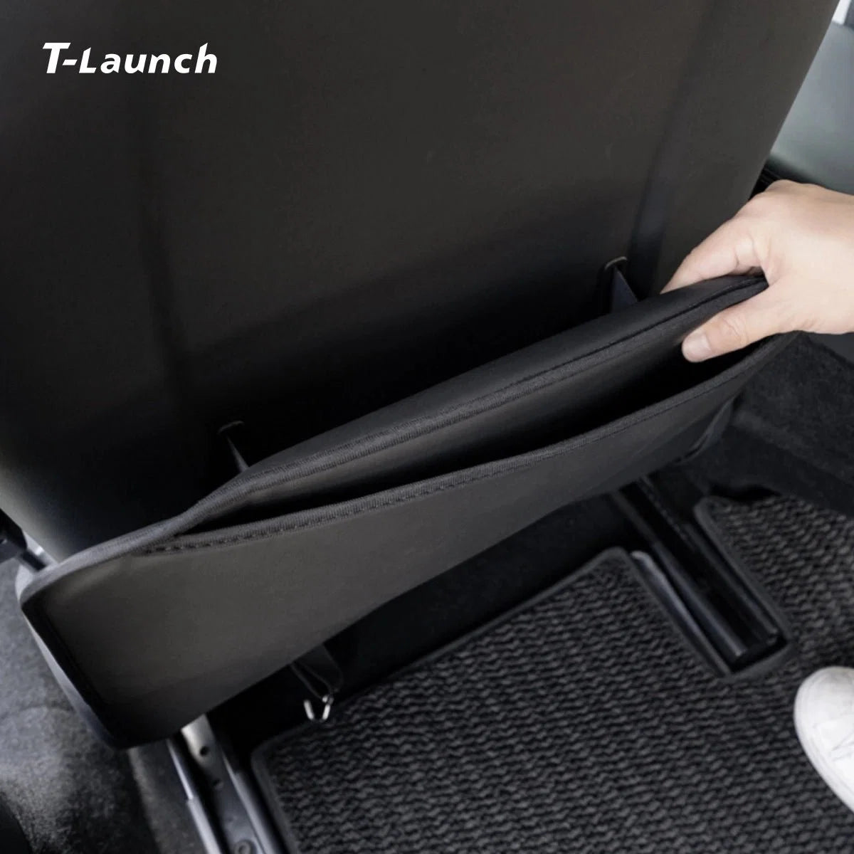 Nappa Leather Front Seat Back Kick Protectors for Tesla Model 3/Y/Y L 2024+ (2 PCS)
