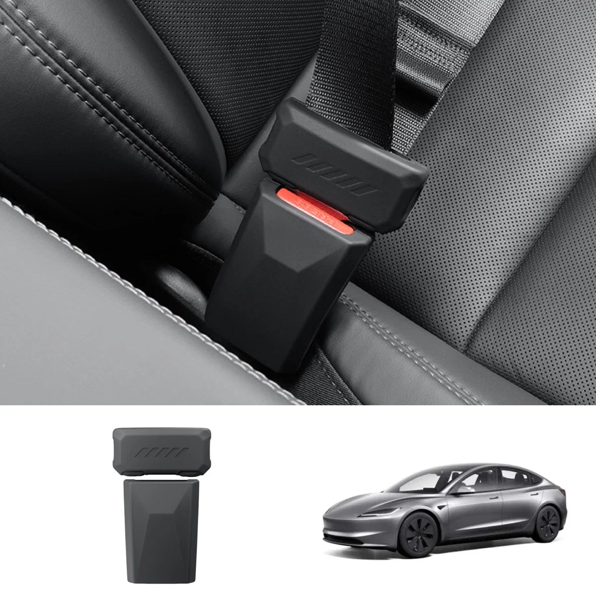 Silicone Seat Belt Buckle Cover for Tesla Model 3/Y/Y L 2024+