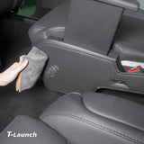 Nappa Leather Second Row Seat Side Panel Protectors for Tesla Model Y L 2026+