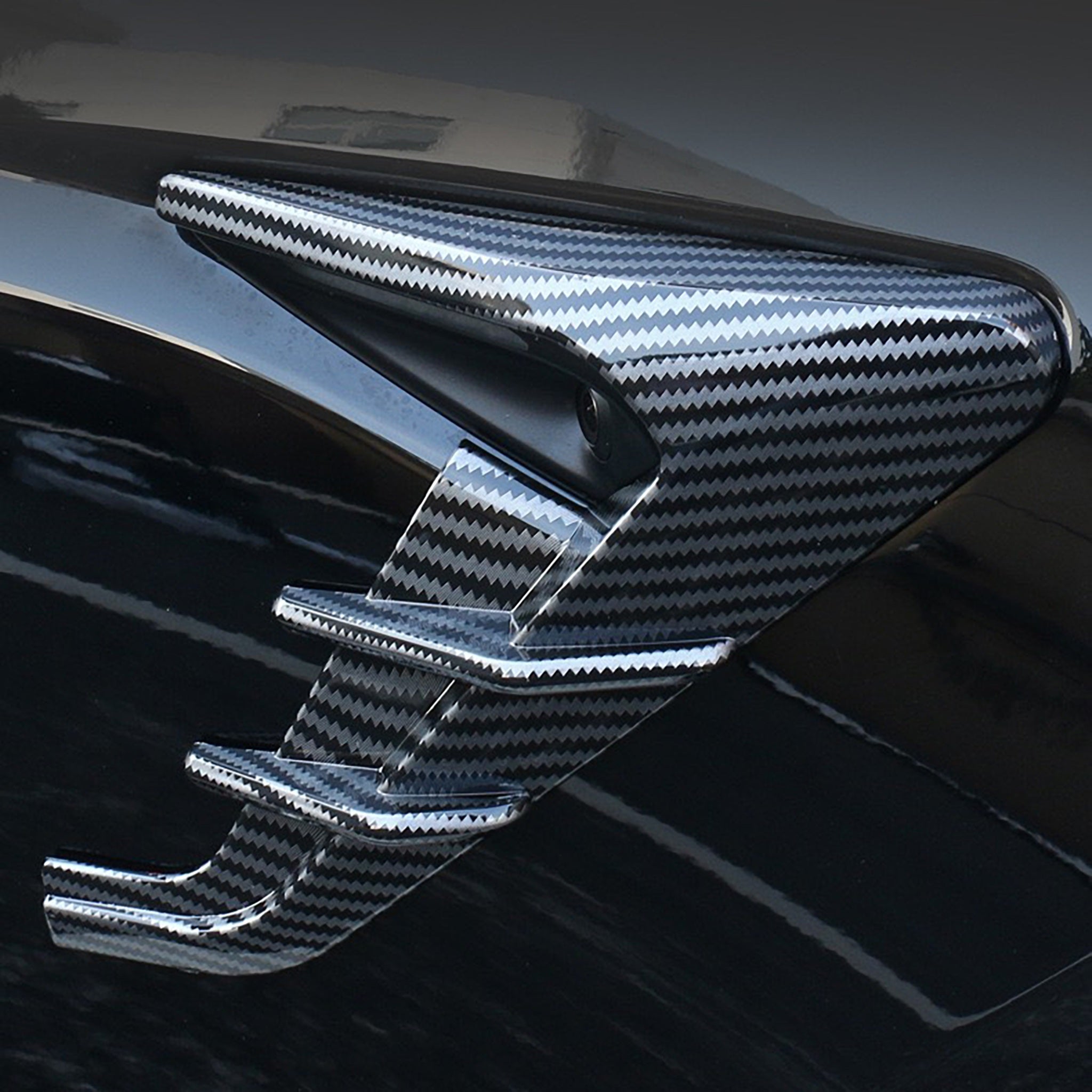 Sporty Side Camera Trim Covers for Tesla Model 3 Highland & 2024+ Model Y (HW4.0) – Sporty Look & Camera Protection | Teego