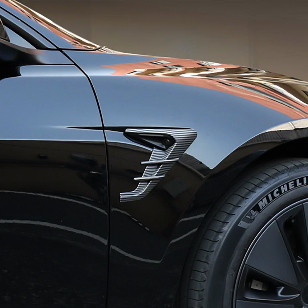Sporty Side Camera Trim Covers for Tesla Model 3 Highland & 2024+ Model Y (HW4.0) – Sporty Look & Camera Protection | Teego