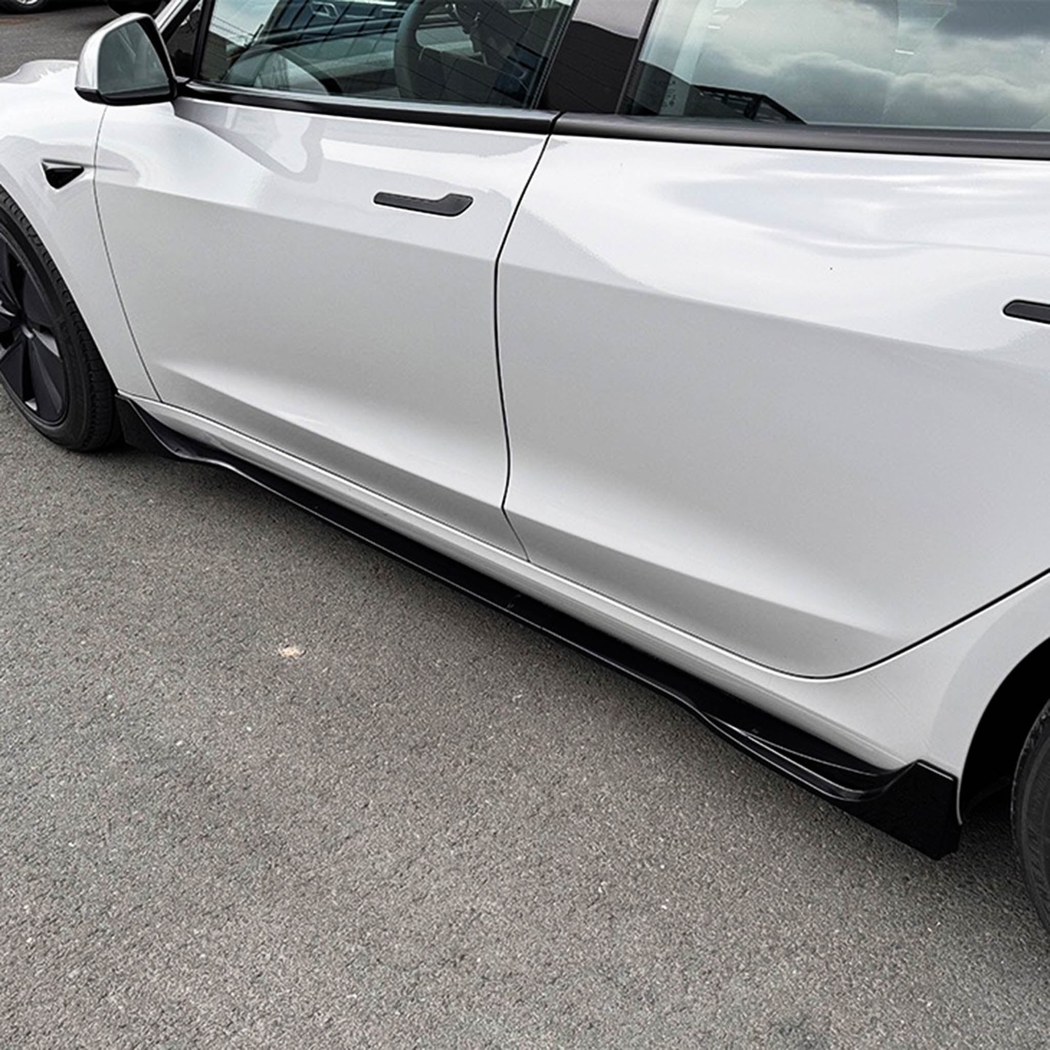 Side Skirts for 2017-2024+ Tesla Model 3 – Enhance Style & Performance (ABS Plastic)