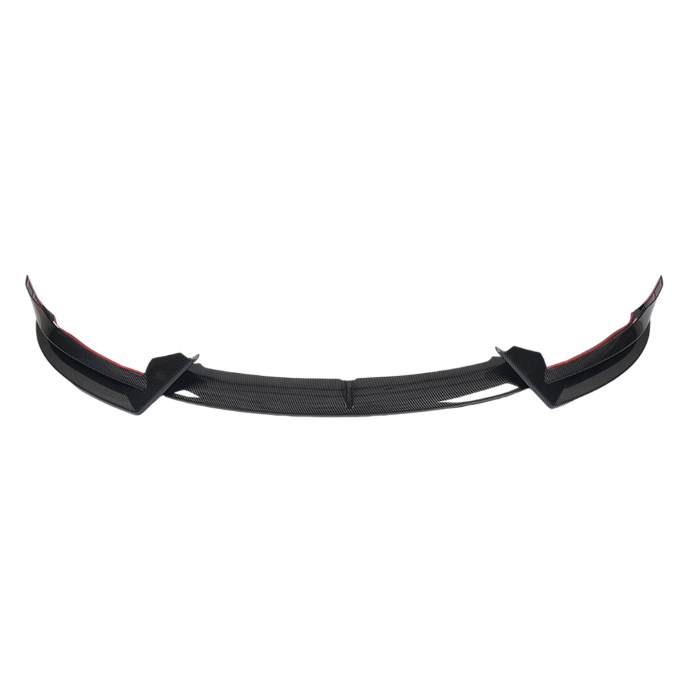 Sporty Front Lip Spoiler for Tesla Model 3 (2017-2023.09) | ABS Plastic Body Kit in Glossy/Matte Black & Carbon Fiber
