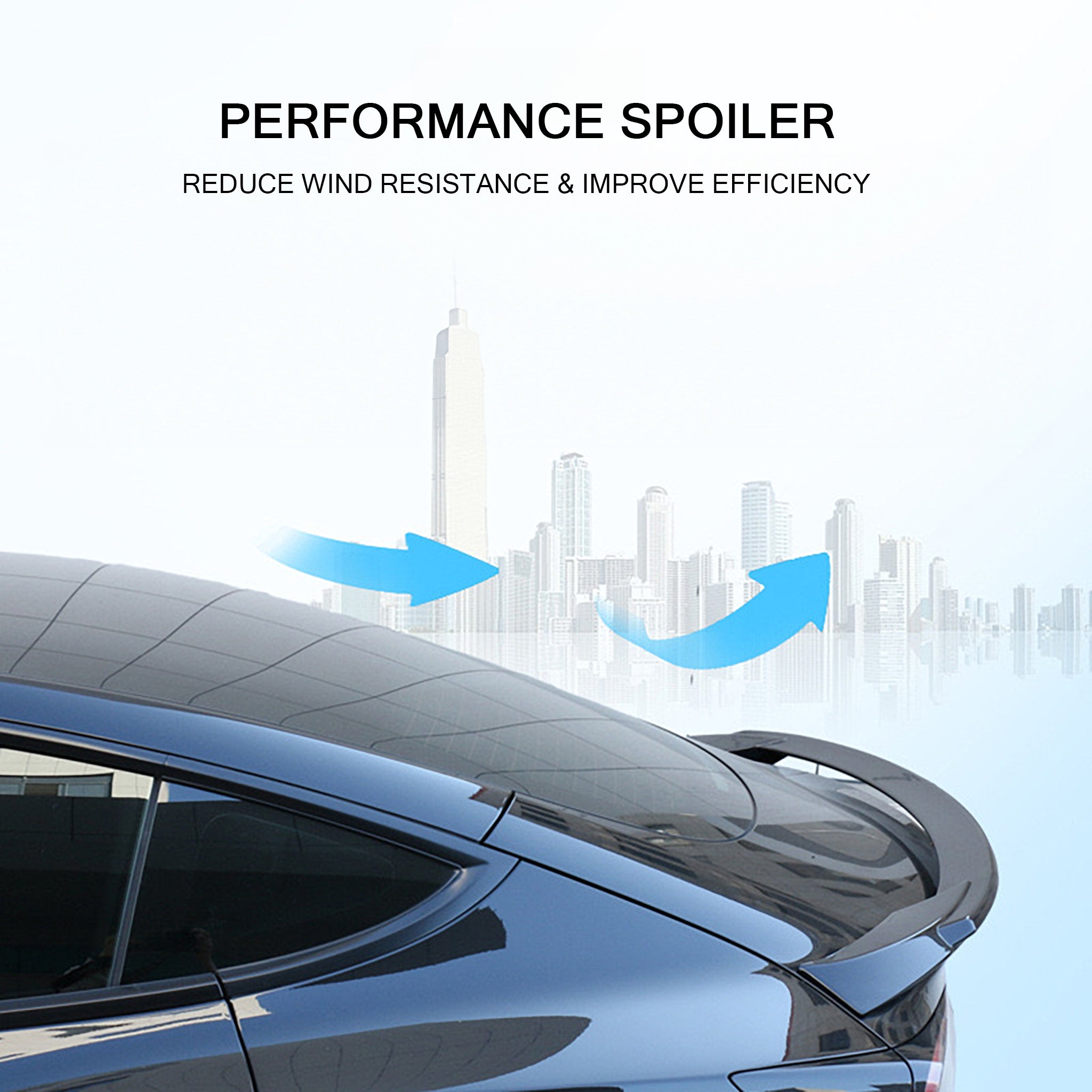 Sporty Style Spoiler For Tesla Model 3 & 2024+ New Model 3 Highland