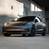 Sporty Front Lip Spoiler for Tesla Model 3 (2017-2023.09) | ABS Plastic Body Kit in Glossy/Matte Black & Carbon Fiber