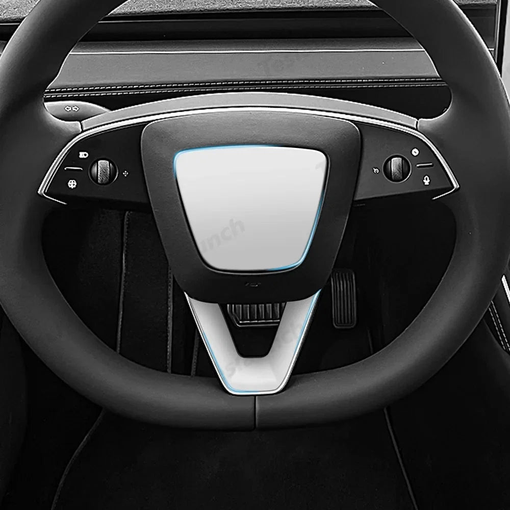 ABS Steering Wheel Center & V-Shape Trim for Tesla Model YL 2026+