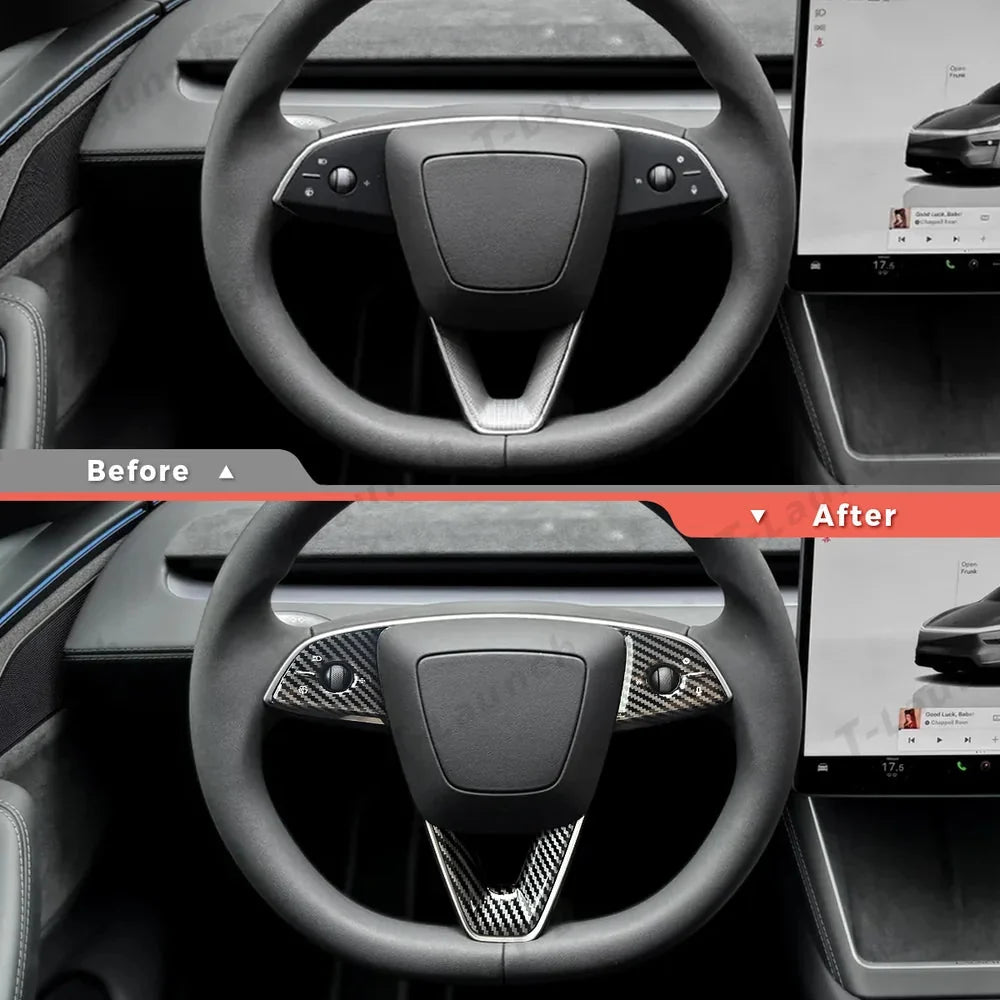 ABS Steering Wheel Trim Cover Kit for Tesla Model YL 2026+