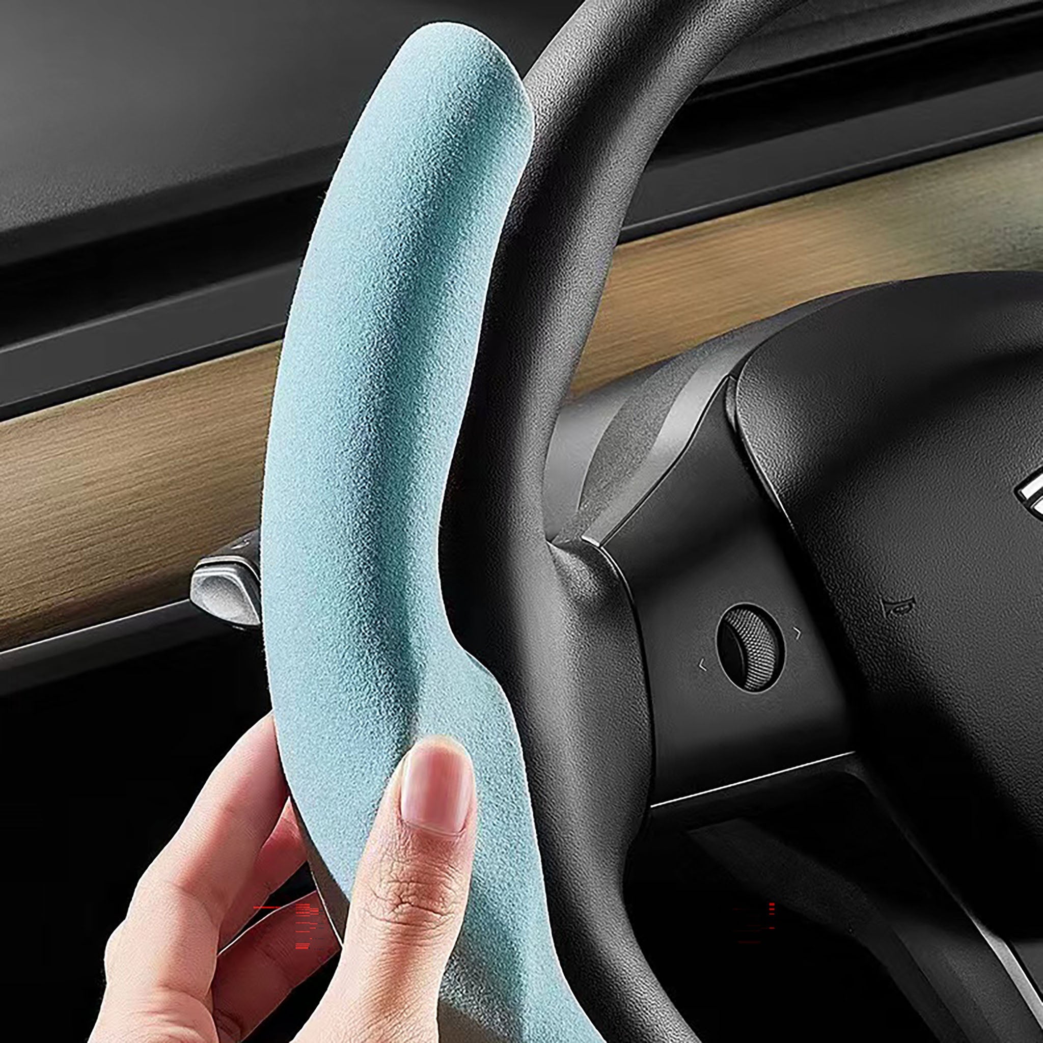Steering Wheel Cover For Tesla Model 3/Y-Vehicle Parts & Accessories-Teego