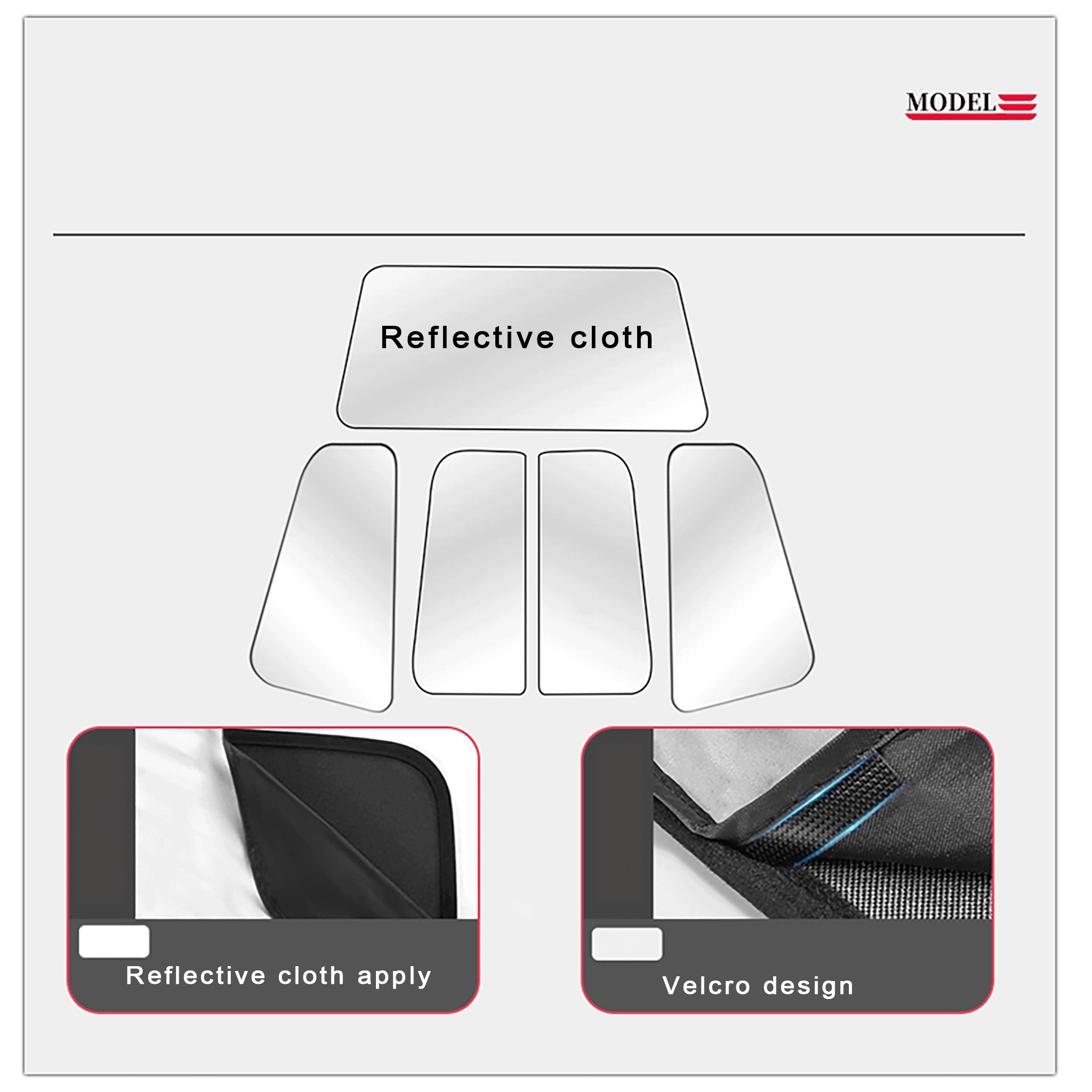 Roof Sunshade For Tesla Model X Pre-refresh & Newer 2016-2025+