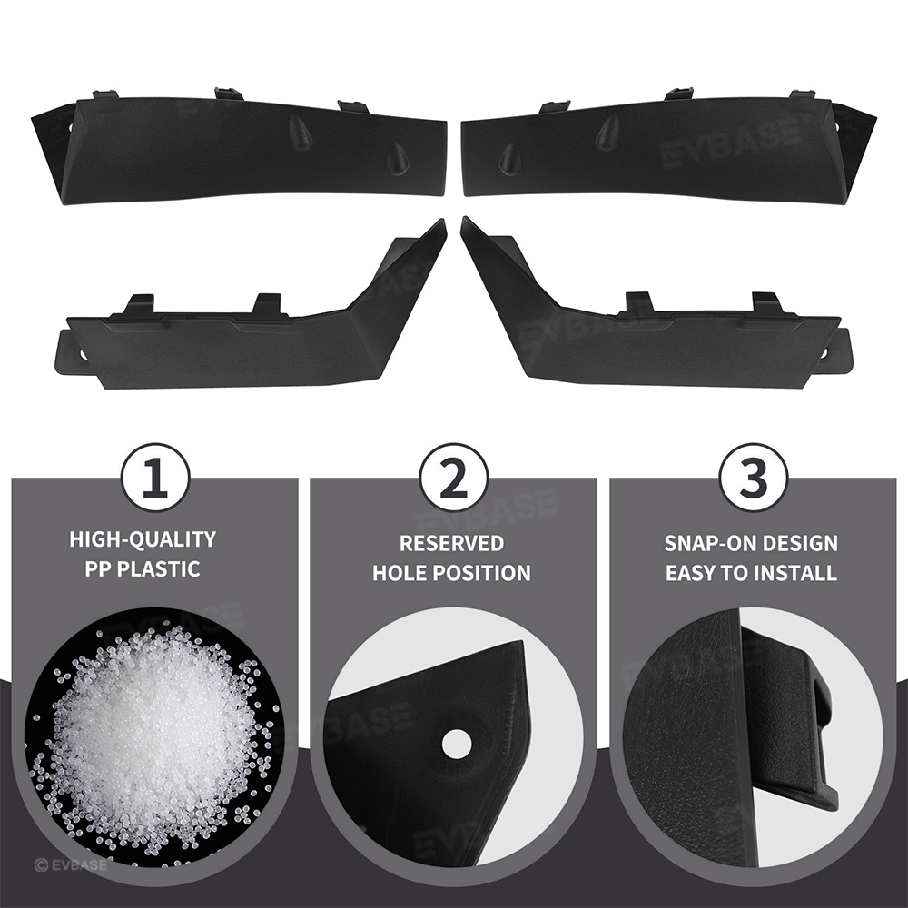 Tessgo Wheel Fairing Delete Covers & Mud Flaps for Tesla Cybertruck