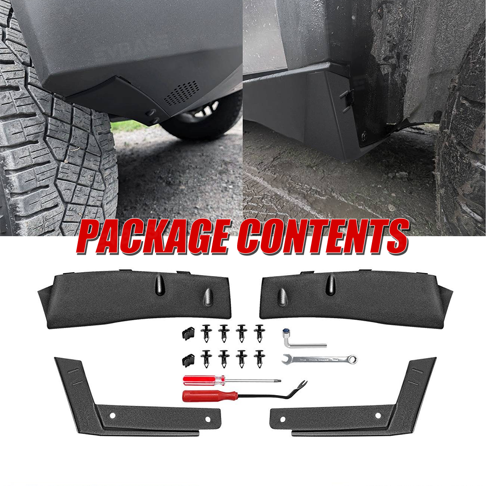 Tessgo Wheel Fairing Delete Covers & Mud Flaps for Tesla Cybertruck