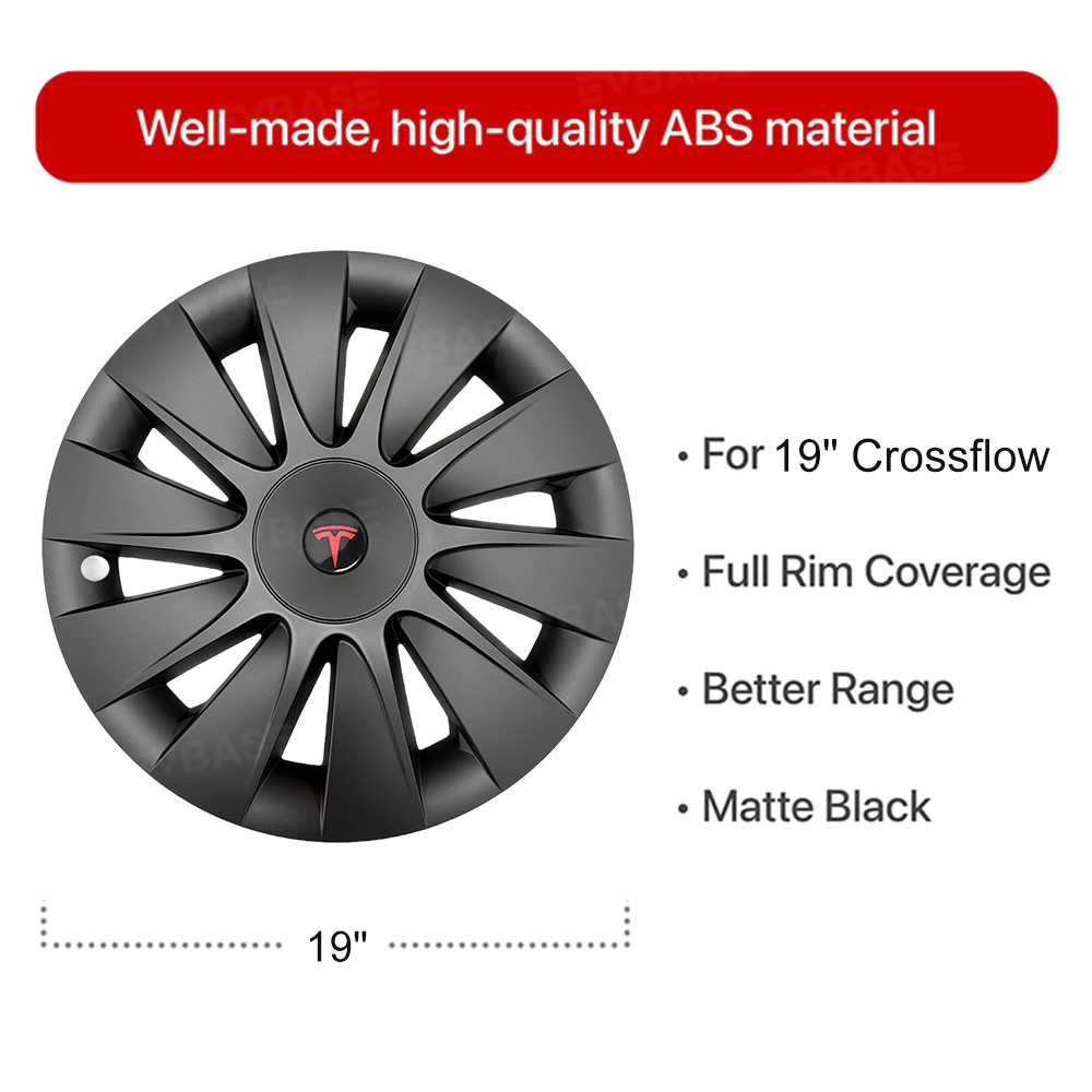 Tessgo 19" Induction Style Hubcaps for New Tesla Model Y (Juniper 2025-2026)