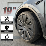 Tessgo 19" Induction Style Hubcaps for New Tesla Model Y (Juniper 2025-2026)