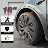 Tessgo 19" Induction Style Hubcaps for New Tesla Model Y (Juniper 2025-2026)