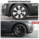 Tessgo 19" Aero Performance Hubcaps Compatible with Tesla Model Y
