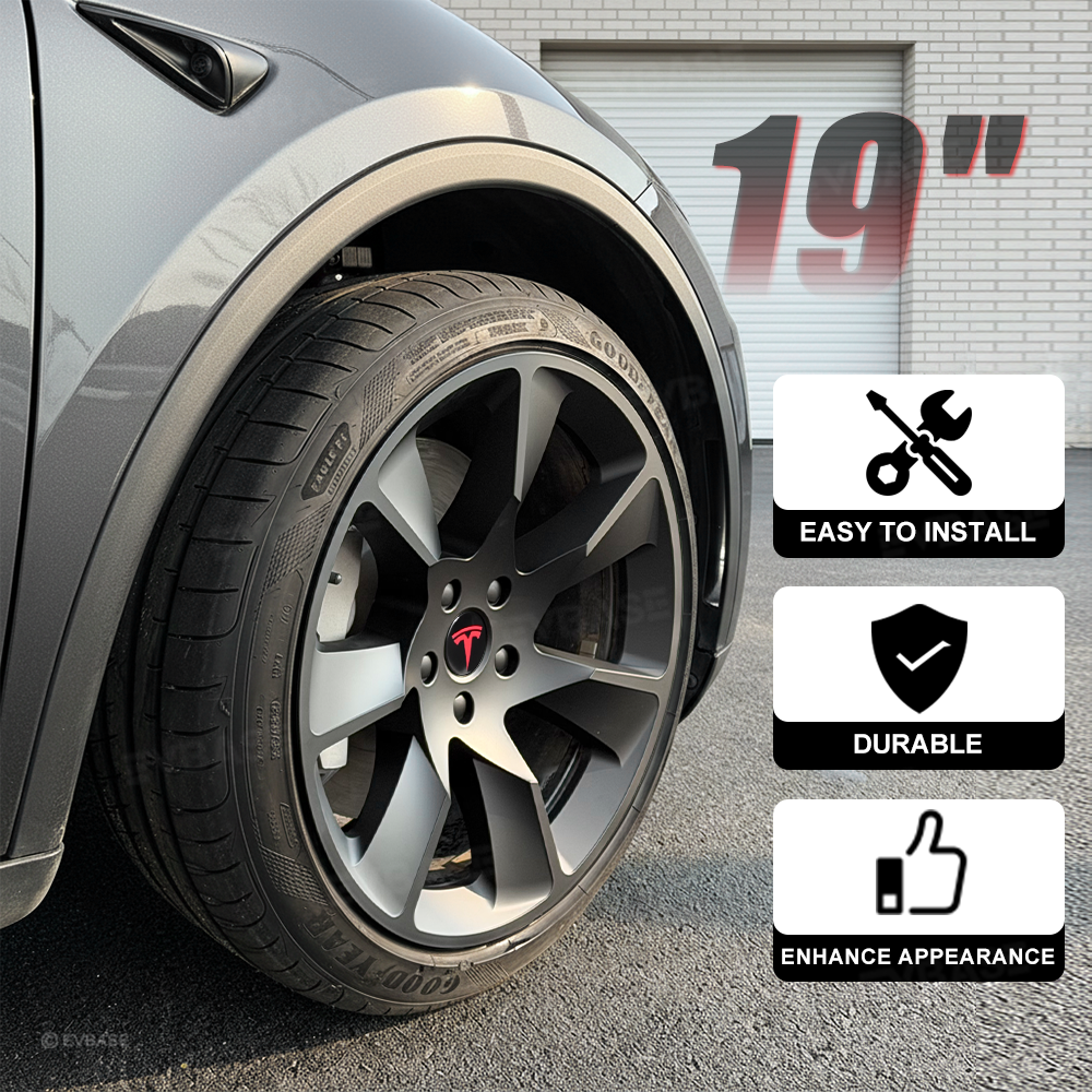 Tessgo 19" Aero Performance Hubcaps Compatible with Tesla Model Y