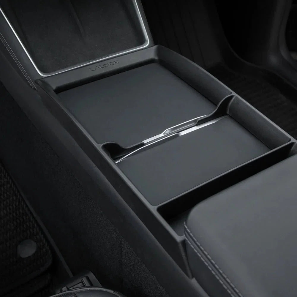 TPE Center Console Organizer Tray for Tesla Model Y Juniper / Model 3 Highland / Model YL