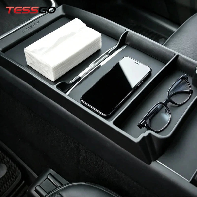 TPE Center Console Organizer Tray for Tesla Model Y Juniper / Model 3 Highland / Model YL