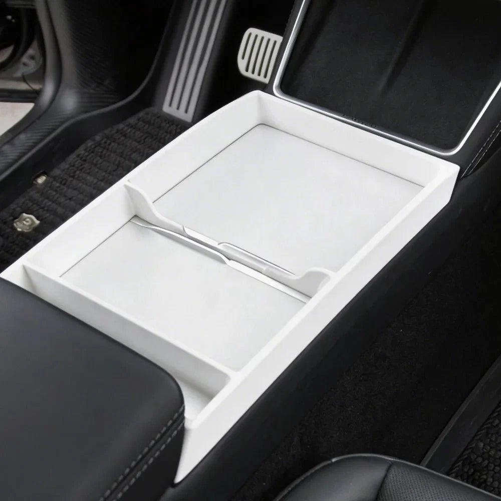 TPE Center Console Organizer Tray for Tesla Model Y Juniper / Model 3 Highland / Model YL