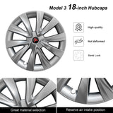 Tesla Model 3 Wheel Covers 18inch Model 3 Hub Caps Inspired by Model 3 Sport Wheels 2021-2023.10