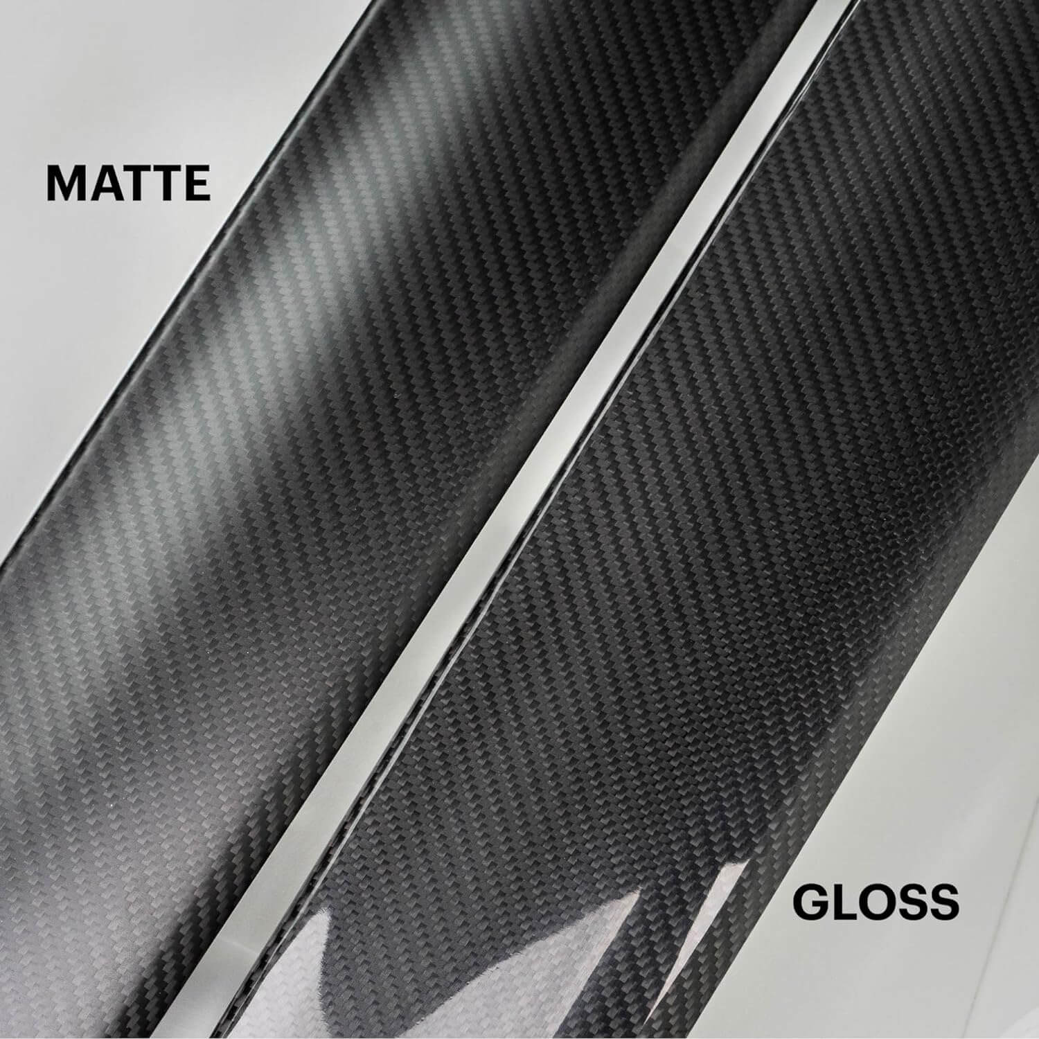 Matte vs glossy finish: Tesla Carbon Fiber Dashboard