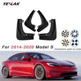 Mud Flaps Set For Tesla Model S 2014-2020 Pre-Refresh