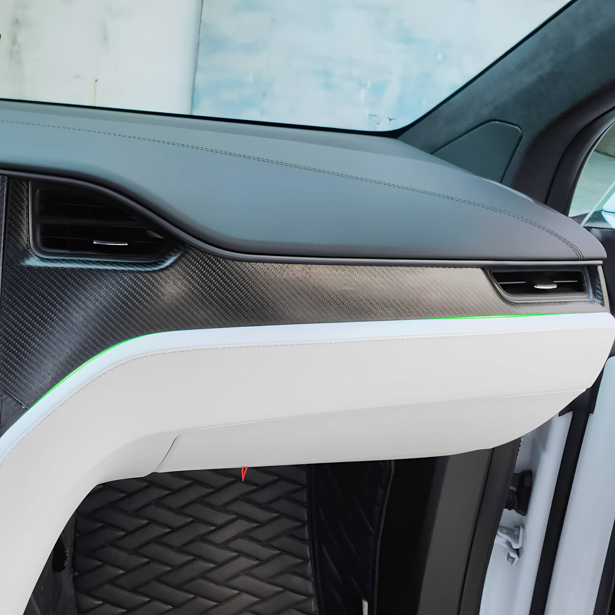 Real Carbon Fiber Dashboard Cover for Tesla Pre-Refresh Model S/X